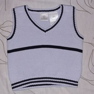 F. A. O. Infant boy blue cotton vest